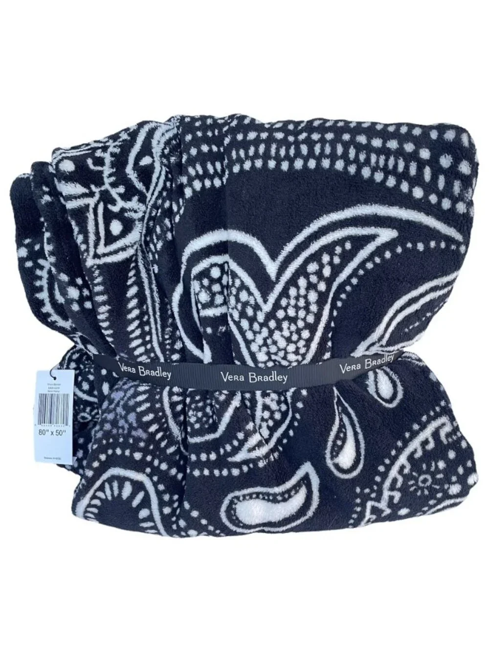 Vera Bradley Stellar Paisley Plush Throw Blanket